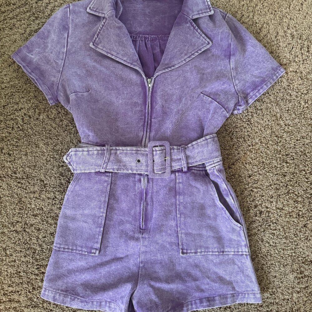 Denim Romper